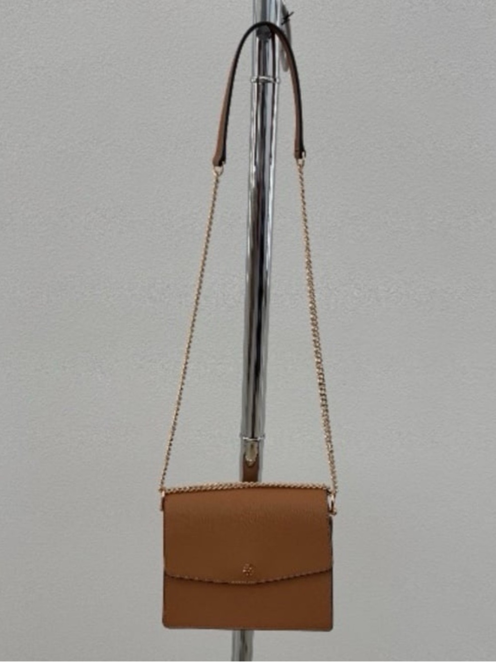 Tory Burch Robinson Pebbled Leather Small Convertible Shoulder Bag, Brown